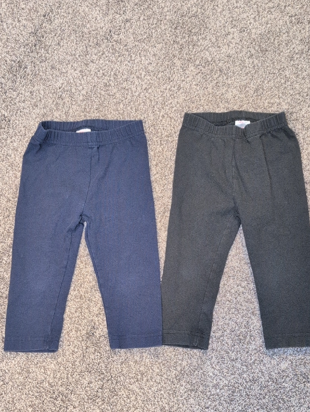Hanna Andersson Capri Leggings - Navy & Black 4 Yrs